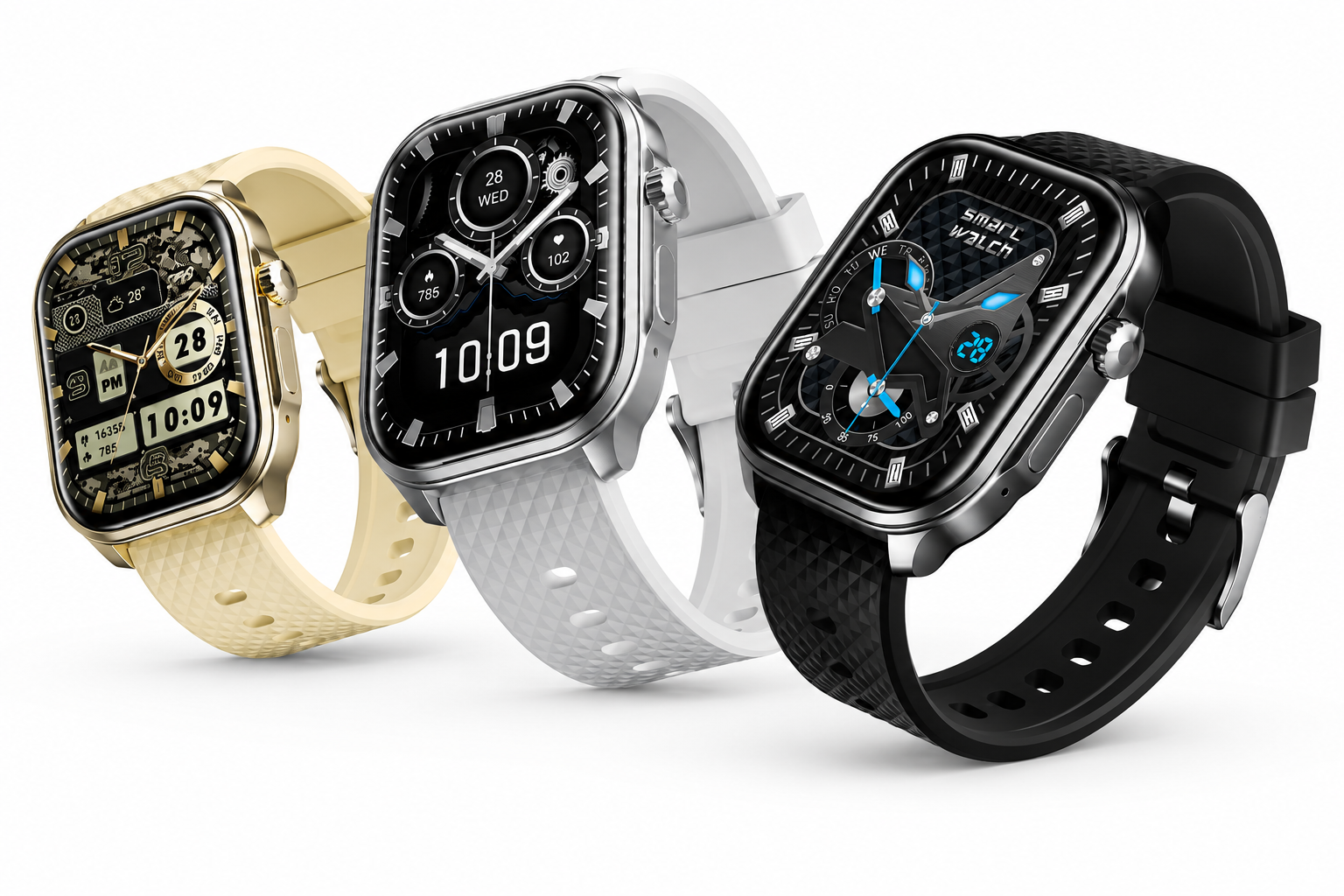 TECNO Watch 3 Active Bluetooth Calling, Écran HD 2.02", 12 Jours d'Autonomie | Kadmarket Gabon